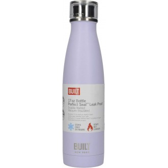 Built Double Walled Stainless Steel Water Bottle Lavender, 500ml 