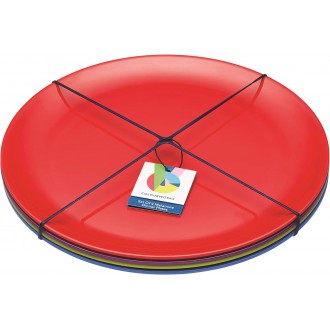 Colourworks Set of 4 Melamine Dinner Plates, 28 cm