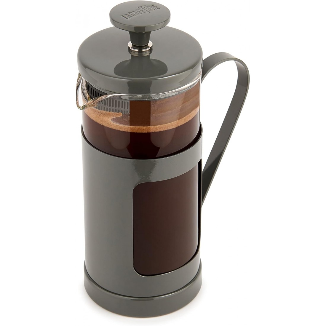 Cafetera French Press Mónaco De La Cafetière - 3 Tazas (350ml), Vidrio Y Acero Inoxidable, Color Azul, Ideal Para Café De Gran Sabor