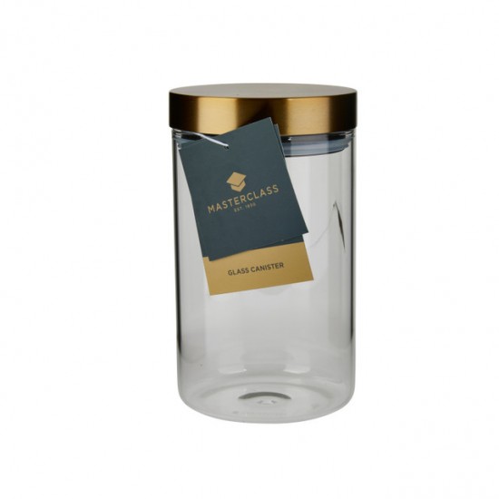 Shop quality MasterClass Airtight Medium Glass Food Storage Jar with Brass Lid,1 Litre (1.75 Pints) in Kenya from vituzote.com Shop in-store or online and get countrywide delivery!