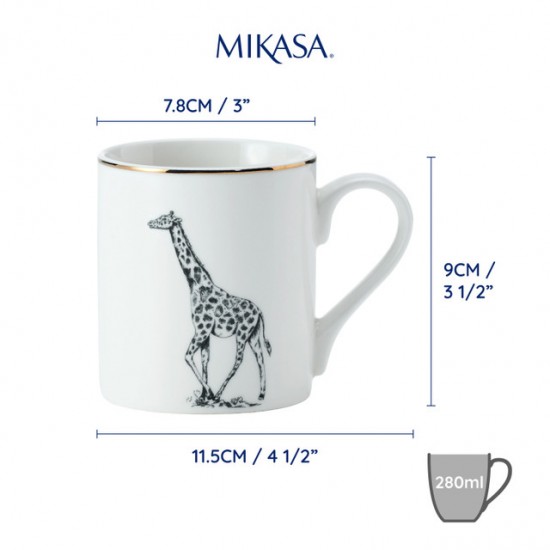 Shop quality Mikasa Giraffe Straight-Sided Porcelain Mug, 280ml in Kenya from vituzote.com Shop in-store or online and get countrywide delivery!
