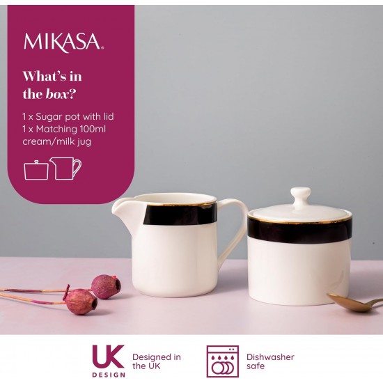 Shop quality Mikasa Luxe Deco Fine China Sugar Pot and Creamer SET, 245ml, White, Gift Boxed in Kenya from vituzote.com Shop in-store or online and get countrywide delivery!