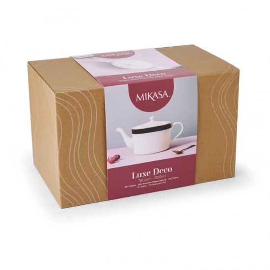 Shop quality Mikasa Luxe Deco Fine China 4-Cup Teapot, 1.1L, White,Gift Boxed in Kenya from vituzote.com Shop in-store or online and get countrywide delivery!