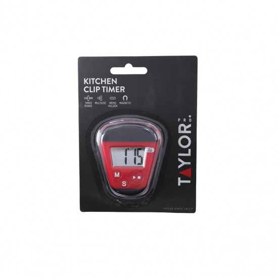 Shop quality Taylor Pro Digital Kitchen Timer with Stopwatch Function, with Clip for Notes and Magnetic Back, Portable, with Countdown Function, Red/Black in Kenya from vituzote.com Shop in-store or online and get countrywide delivery!