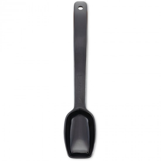 Neville Genware Polycarbonate Solid Salad Spoon, 8 inch, Black