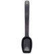 Neville Genware Polycarbonate Solid Salad Spoon, 8 inch, Black