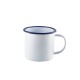 Neville Genware Enamel Mug White with Blue Rim, 36cl/12.5oz, 50008 Shop quality Neville Genware Enamel Mug White with Blue Rim, 36cl/12.5oz in Kenya from vituzote.com Shop in-store or online and get countrywide delivery!