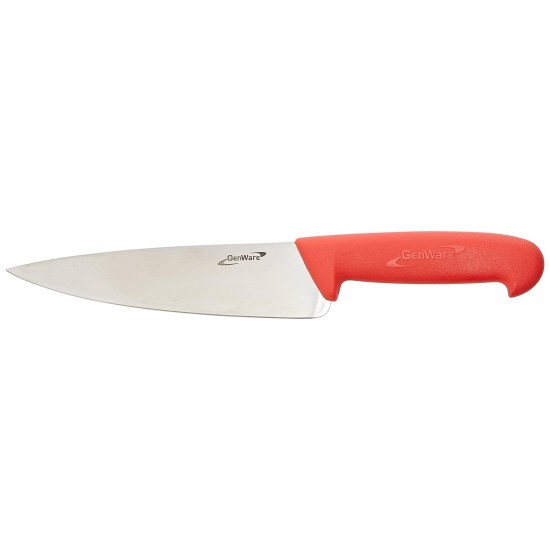 Neville Genware 8'' Chef Knife, Red 