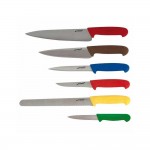 Neville Genware 6 Piece Colour Coded PROFESSIONAL Knife Set + Knife Wallet