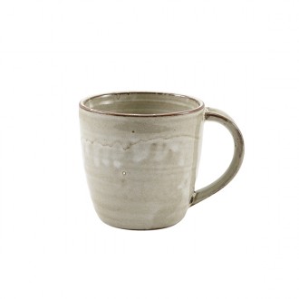 Neville Genware Terra Porcelain Grey Mug, 300ml / 30cl/10.5oz