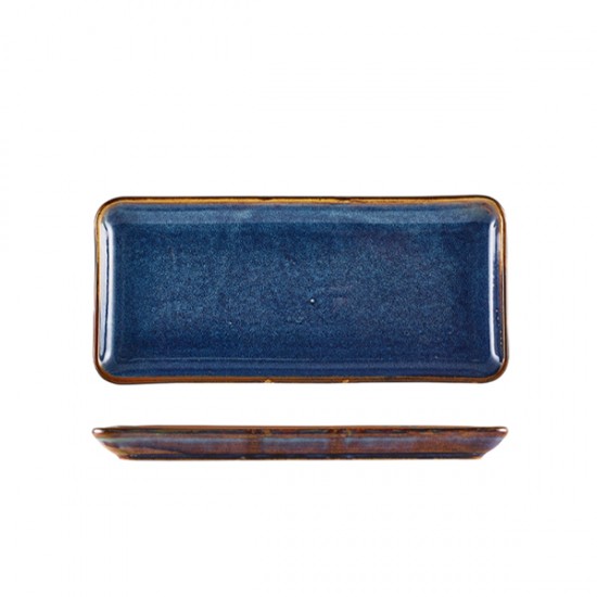 Shop quality Neville Genware Terra Porcelain Aqua Blue Narrow Rectangular Platter, 27 x 12.5cm in Kenya from vituzote.com Shop in-store or online and get countrywide delivery!