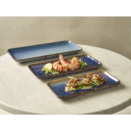 Shop quality Neville Genware Terra Porcelain Aqua Blue Narrow Rectangular Platter, 27 x 12.5cm in Kenya from vituzote.com Shop in-store or online and get countrywide delivery!