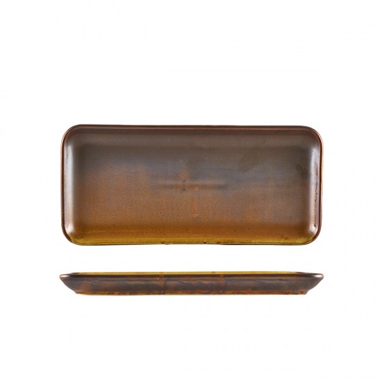 Shop quality Neville Genware Terra Porcelain Rustic Copper Narrow Rectangular Platter 27 x 12.5cm in Kenya from vituzote.com Shop in-store or online and get countrywide delivery!