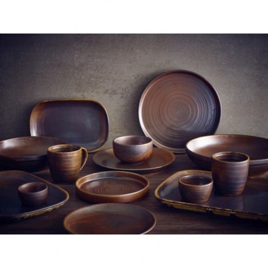 Shop quality Neville Genware Terra Porcelain Rustic Copper Low Presentation Plate 25cm in Kenya from vituzote.com Shop in-store or online and get countrywide delivery!