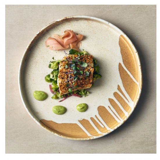 Neville Genware Terra Porcelain Roko Sand Presentation Plate 26cm, PR-RKS26 Shop quality Neville Genware Terra Porcelain Roko Sand Presentation Plate 26cm in Kenya from vituzote.com Shop in-store or online and get countrywide delivery!