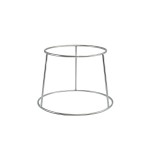 Neville GenWare Silver Anti-Slip Round Buffet Riser, 18cm