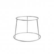 Neville GenWare Silver Anti-Slip Round Buffet Riser, 18cm