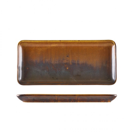Shop quality Neville Genware Terra Porcelain Rustic Copper Narrow Rectangular Platter, 31 x 14cm in Kenya from vituzote.com Shop in-store or online and get countrywide delivery!