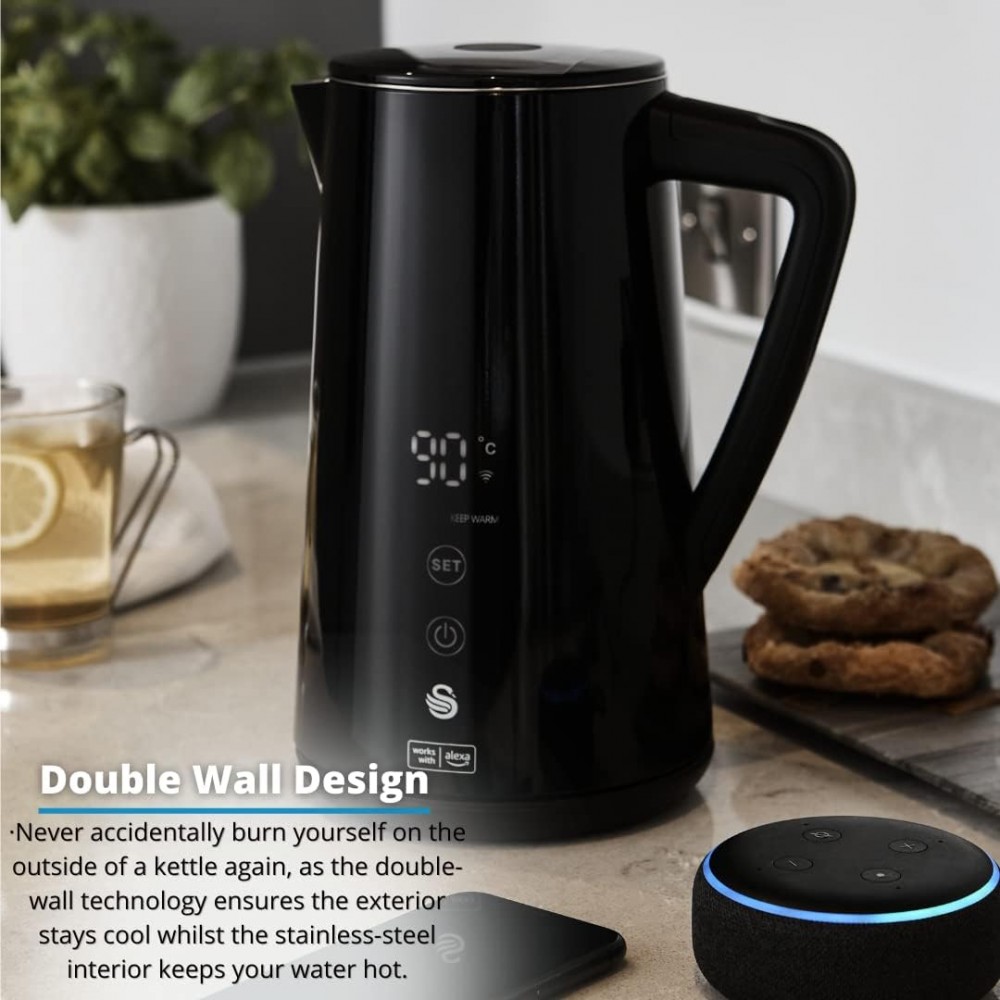 Kettles Swan ALEXA Smart 1.5 Litre Kettle with LED Touch