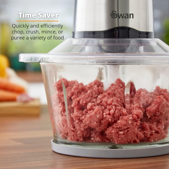 Shop quality Swan Electric Food Chopper, Food Processor, 1.8 Liters Glass Bowl, 26000 RPM Motor with Stainless Steel Blade and Beating Blade in Kenya from vituzote.com Shop in-store or online and get countrywide delivery!