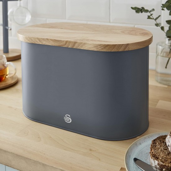 Shop quality Swan Nordic Scandi Bread Bin with Bamboo Cutting Board Lid, Pine Grey, Steel, One Size in Kenya from vituzote.com Shop in-store or online and get countrywide delivery!