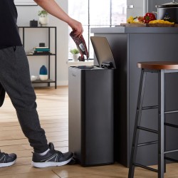 Swan Stealth 30 Litre Pedal Bin, Black