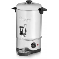 Swan 8 Litre (32 cup) Commercial Stainless Steel Catering Urn / Water Boiler