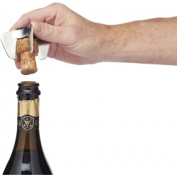 BarCraft Champagne/Sparkling Wine Opener, Stainless Steel