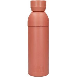 BUILT Planet Bottle, Eco Friendly Recycled Water Bottle, Leakproof, Reusable and BPA Free, Coral Pink, 500ml