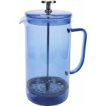 La Cafetiere French Press Coffee Maker, Borosilicate Glass, Blue, 8 Cup (1 Litre)