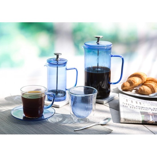 La Cafetiere French Press Coffee Maker, Borosilicate Glass, Blue, 8 Cup (1 Litre), C000866 Shop quality La Cafetiere French Press Coffee Maker, Borosilicate Glass, Blue, 8 Cup (1 Litre) in Kenya from vituzote.com Shop in-store or online and get countrywide delivery!