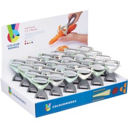 Colourworks Classics Two in One Peeler and Julienne  Slicer - Assorted Colours