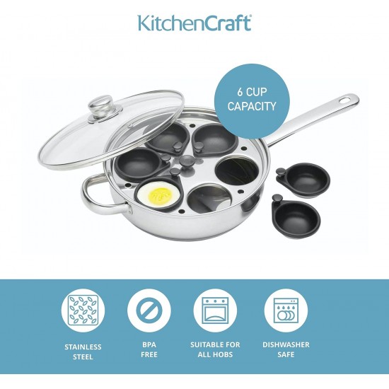 Shop quality Kitchen Craft Professional Stainless Steel 6-Hole Egg Poacher,  28cm in Kenya from vituzote.com Shop in-store or online and get countrywide delivery!