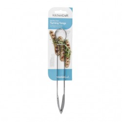 Kitchen Craft Kitchen Tongs, Stainless Steel for Frying, Grilling and Cooking, 24 cm (9½")