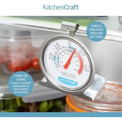 Kitchen Craft Fridge Thermometer, Stainless Steel