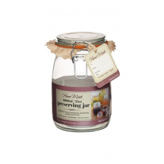 Home Made Glass Preserving Jar, 1 Litre