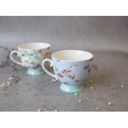Kitchen Craft Bone China White Birds Mug, 400ml