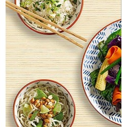 World Of Flavours Oriental Carbon Steel Non-Stick Phenolic Handled Wok, 26.5cm