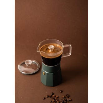 La Cafetière Verona Glass Espresso Maker - 6 Cup, Green