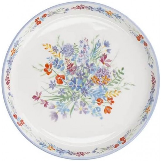 Shop quality London Pottery Viscri Meadow Cake Plate, Ceramic, Almond Ivory / Cornflower Blue, 20 cm in Kenya from vituzote.com Shop in-store or online and get countrywide delivery!