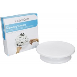 Sweetly Does It Cake Turntable/Rotating Cake Stand, White,  28.5 cm