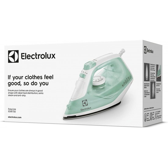ElectroLux 2200 Watts EasyLine Anti Drip steam iron-Sea Green, EDB1720 Shop quality ElectroLux 2200 Watts EasyLine Anti Drip steam iron-Sea Green in Kenya from vituzote.com Shop in-store or online and get countrywide delivery!