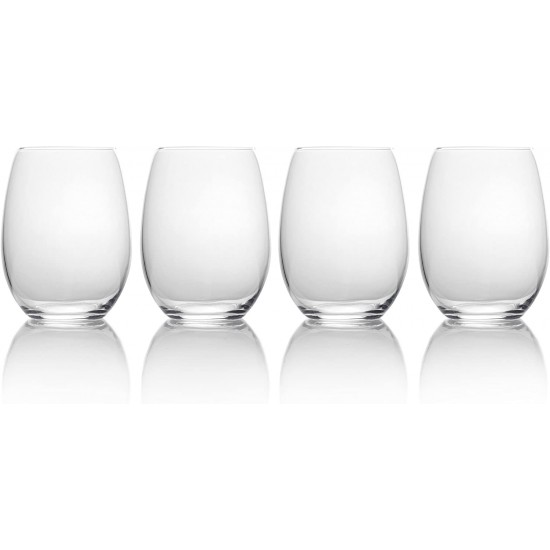 Shop quality Mikasa  Julie  Luxury Lead-Free Crystal Stemless Wine Glasses, 561 ml – Clear (Set of 4) in Kenya from vituzote.com Shop in-store or online and get countrywide delivery!