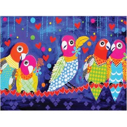 Maxwell & Williams Love Hearts Love Birds Tea Towel