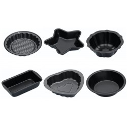 Basics 6 Piece Nonstick, Carbon Steel Oven Bakeware Baking Set, 40.5  cm x 28.5 cm x 15 cm