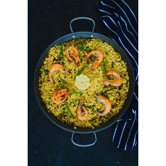 World of Flavours Mediterranean Non-Stick Paella Pan, 40cm