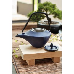 La Cafetière Cast Iron Japanese Teapot and Infuser-450ml, Blue
