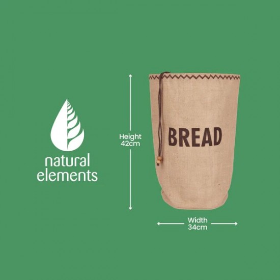 Shop quality Natural Elements Eco Jute Bread Bag with Drawstring-100 Cotton, 34 x 17 x 42 cm in Kenya from vituzote.com Shop in-store or online and get countrywide delivery!