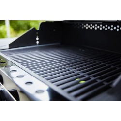 Swan Kansas 3 Burner Gas BBQ with Side Burner, Black