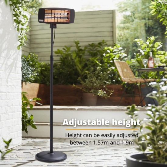 Outdoor Dining : Swan Alfresco Stand Patio Heater, Garden ...
